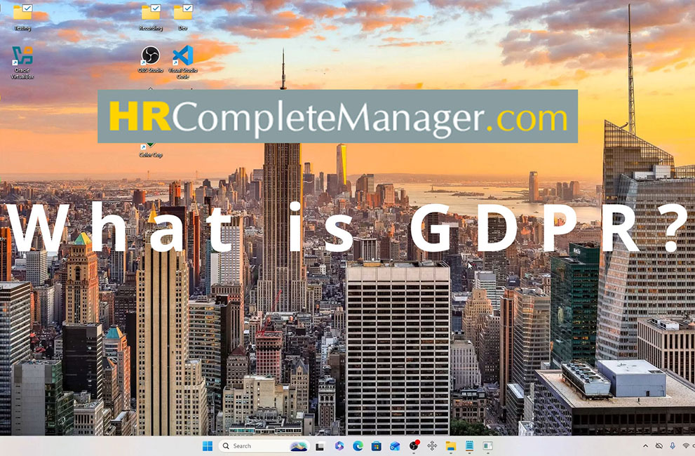 Fast printing of Data Protection Report using the HRCompleteManager GDPR compliant HR Software